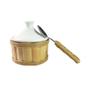 Imagem de Açucareiro Porcelana com Bambu Natural com Colher