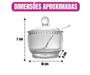 Imagem de Açucareiro Porta Açúcar Acucareiro Porta Açucar de Cristal Com Tampa E Colher 200ml
