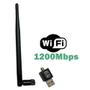 Imagem de Adaptador 1200mbps Antena Receptor Pc Wifi Wireless Notebook