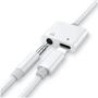 Imagem de Adaptador 2 Em 1 Iphone Ipad Lightning Para Fone De Ouvido P2 E Carregador