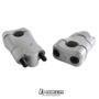 Imagem de Adaptador alongador + Base cor Prata para guidão 22mm (22mmx60mm) XT 660/ XT 600 - Biker Acessórios