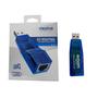 Imagem de Adaptador Azul Com Saida Usb 2.0 Lan Placa Rede Externa Rj45 - exbom