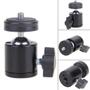 Imagem de Adaptador Ballhead Suporte Cabeça Para Tripe Ring Light Webcam Câmera Sapata Pedestal Rosca Bola Rotativa 1/4 360 Graus