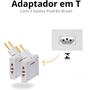 Imagem de Adaptador Benjamin T Articulado Pino Plug 3 Saída 10a Tomada