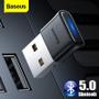 Imagem de Adaptador Bluetooth USB 5.0 Baseus BA04 Plug and Play Para Computador Windows Linux MacOS