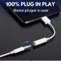 Imagem de Adaptador Cabo TIPO C Para P2 E Lightning USB-C