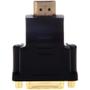 Imagem de Adaptador Conector Dvi 24+1 Fêmea Hdmi Macho Banhado A Ouro