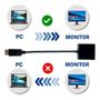 Imagem de Adaptador Conversor  DP Display Port x HDMI Ful HD 1920x1080 Para Ligar 2 Monitores Conector HDMI -