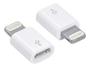Imagem de Adaptador Conversor Micro Usb Para Lightning Compatível Com iPhone, Cor Branca