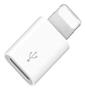 Imagem de Adaptador Conversor Micro Usb Para Lightning Compatível Com iPhone, Cor Branca