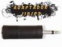 Imagem de Adaptador conversor plug p10/j10 p/ p2 mono cabo violão 02un