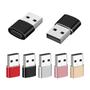 Imagem de Adaptador Conversor USB Type C Kit C/ 3 Fêmea Para USB Macho