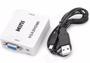 Imagem de Adaptador Conversor VGA com Áudio P2 para HDMI e Alimentação Externa VGA2HDMI - Apolum