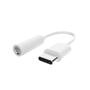 Imagem de Adaptador De Fone De Ouvido Jack Adapter, Tipo C, Auxiliar Conector P2, 3.5mm - Branco