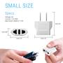 Imagem de Adaptador de Plugue Unidapt Europeu para EUA (Tipo A) - Pacote com 4 Unidades - Branco