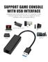 Imagem de Adaptador De Rede Usb Compatível Com Nintendo Wii Switch PC Preto