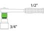 Imagem de Adaptador de Soquete 1/2” F para 3/4” M - Tramontina 44848102