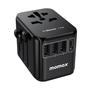 Imagem de Adaptador de Tomada de Viagem MOMAX Universal - Tipos C/G/A/I com USB
