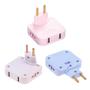 Imagem de Adaptador de Tomada Elétrica Ajustável UE com USB - Conversor de Carregamento