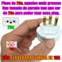 Imagem de Adaptador de Tomada para 3 Pino Chato 20a para Ar Condicionado Máquina Lavar Kit 10 unidades