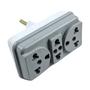 Imagem de Adaptador de Tomada T 2 Pinos 3 Saidas 10A/20A 250V Para Comodos com Poucas Tomadas Disponiveis