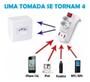 Imagem de Adaptador De Tomada  Usb Safeline SL6017 Padrão Benjamin Duplo 2 Saídas 2PT Com 2 Portas Usb 2.1A