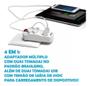 Imagem de Adaptador De Tomada  Usb Safeline SL6017 Padrão Benjamin Duplo 2 Saídas 2PT Com 2 Portas Usb 2.1A