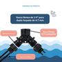 Imagem de Adaptador de Torneira 4 Vias para Irrigação por Gotejamento com Mangueira de 1/4" - Ideal para Bonsai