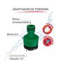 Imagem de Adaptador De Torneira Com Redutor Adaptável 1/2" E Bitola 3/4" Verde Durín