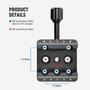 Imagem de Adaptador de Tripé Neewer QR011 com Base Saddle Clamp para Telescópio