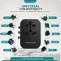 Imagem de Adaptador de Viagem ElectroEdge Universal - 2 Portas USB Tipo C