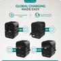 Imagem de Adaptador de Viagem ElectroEdge Universal - 2 Portas USB Tipo C
