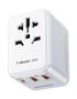 Imagem de Adaptador de viagem universal MOMAX 20W GaN Fast Charger 2 USB