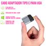 Imagem de Adaptador de Video VGA para USB-C Celular Notebook Monitor