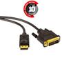 Imagem de Adaptador Displayport Para Dvi Macho - 1,8 Mt Kit 10