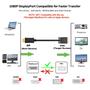 Imagem de Adaptador DisplayPort para VGA Seefeful banhado a ouro 1080P de 3 pés