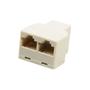 Imagem de Adaptador divisor DUAL Rj45 Cat5 6 Lan 1 a 2