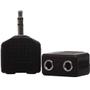 Imagem de Adaptador Duplicador Audio Reprodução Fone De Ouvido Mesa de Som MP3 1 Pino P2 x 2 Saídas P2 Fêmea