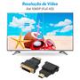 Imagem de Adaptador DVI HDMI conector Bi Direcional com contatos banhados para monitores CRT LED LCD digitais computadores desktop notebooks Laptop Projetor