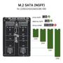 Imagem de Adaptador ELUTENG M.2 SATA NGFF para SATA III de 6 Gbps para SSD