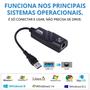 Imagem de Adaptador Ethernet Usb 3.0 Rj45 Rede Gigabit 10/100/1000 Cabo