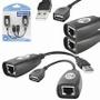 Imagem de Adaptador / extensor  usb via ethernet rj45 - knup - hb-t88