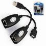 Imagem de Adaptador / extensor  usb via ethernet rj45 - knup - hb-t88