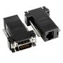 Imagem de Adaptador Extensor Vga Macho Via Cabo Rede Rj45