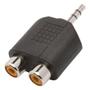 Imagem de Adaptador Femea RCA Dupla para PLUG P2 Stereo