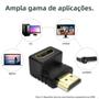 Imagem de Adaptador HDMI Ângulo Reto 90/270° - Conversor 4K para Mini/Micro HDMI