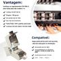 Imagem de Adaptador Keystone RJ45 Cat6a/Cat7 Sem Ferramentas - Conector para Cabos 22-26 AWG