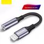 Imagem de Adaptador Lightning para 3.5mm iPhone 12/13/14 Pro - Conector de Áudio com Divisor