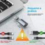 Imagem de Adaptador Magnético 3 em 1 USB-C, Micro USB e Tipo C - Carregador e Conversor