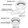 Imagem de Adaptador Máquina De Lavar Louça + Mangueira + Válvula